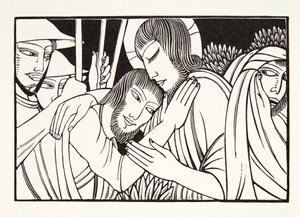 Kus van Judas door Eric Gill