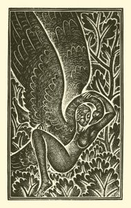 Leda bemind door Eric Gill