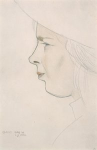 Portret van de zus van de kunstenaar, Gladys Laughton, 8 augustus 1909