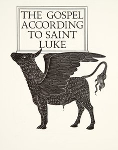 Het zwarte kalf van St. Lucas door Eric Gill