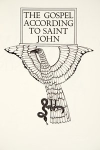 De adelaar van St. Johannes door Eric Gill