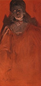 Een portretstudie, 1899 door Eric Pape