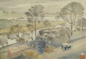 De rivier de Theems bij Hammersmith