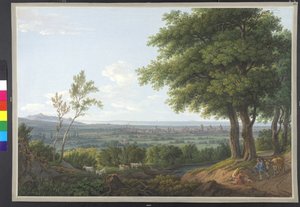 Gouache van Franz Jaschke door Erich Lessing