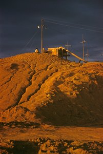 Tinmijn op het Jos Plateau, Nigeria, Afrika