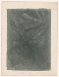 Abstracte compositie door Erich Wichmann (signed by artist)