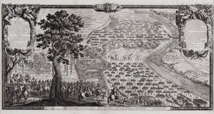 De slag bij Warschau in juli 1656 door Erik Dahlbergh