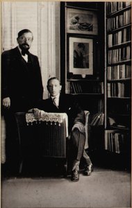 Portret van Igor Stravinsky en Claude Debussy ten tijde van de Diaghilev Ballets 