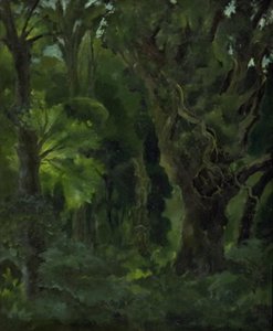 Boslandschap. "Het Noordse Woud" door Erik Stæhr Nielsen