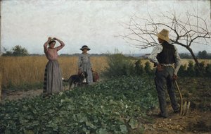 In het aardappelveld door Erik Theodor Werenskiold