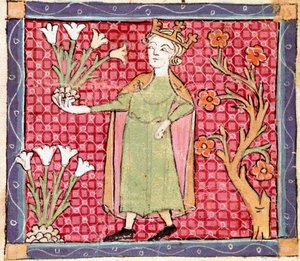 April: planten plukken door Ermengaut Matfre