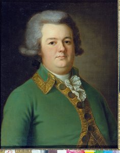 Portret van Vasily Ivanovich Likhachev door Ermolay Demetyevich Kamezhenkov