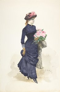 Het boeket door Ernest Ange Duez
