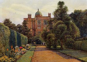 Doddington Hall, nabij Lincoln door Ernest Arthur Rowe