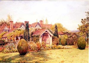 De tuinen bij Great Tangley Manor bij Guildford