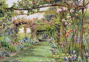 De rozenpergola, Blackhurst House, Tunbridge Wells, Kent door Ernest Arthur Rowe