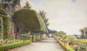 Het terras, Drummond Castle, Perthshire