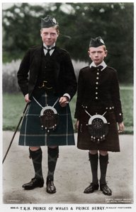 De Prins van Wales en Prins Hendrik, ca. 1910 door Ernest Brooks