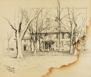 Huis van de president van William and Mary College door Ernest C. Peixotto