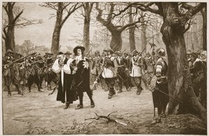 Karel I op weg naar zijn executie, illustratie uit 