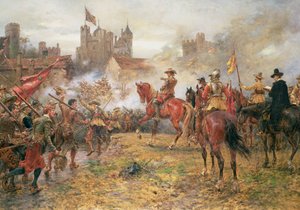 Cromwell bij de Bestorming van Basing House door Ernest Crofts