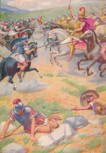 Het harnas van Pyrrhus was rijker en mooier dan dat van zijn soldaten door Ernest Dudley Heath