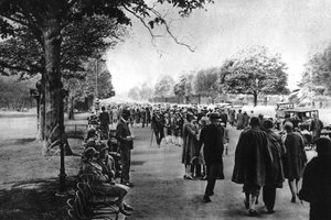 Avenue Foch van de Etoile naar het Bois de Boulogne, Parijs, 1931