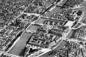 Algemeen uitzicht op het Île de la Cité, Parijs, 1931 door Ernest Flammarion