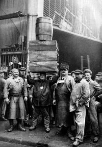Dragers op de Centrale Markt, Parijs, 1931