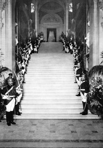 Republikeinse wachters bij een receptie, Stadhuis, Parijs, 1931