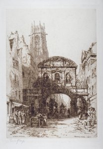 Temple Bar, Londen, 1877 door Ernest George
