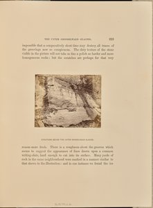 Strepen naast de Unter Grindelwald gletsjer door Ernest H. Edwards