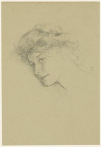 Portret van een jonge vrouw door Ernest Haskell