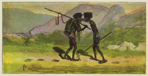 Ashanti-groet door Ernest Henry Griset