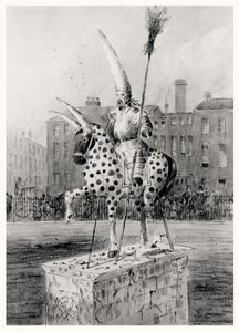 Het Standbeeld op Leicester Square, op Woensdagochtend 17 oktober 1866