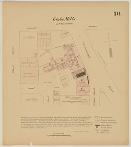 Girard Ave, Germantown Rd, 3rd St en Canal Street, Hexamer General Surveys, 1867 door Ernest Hexamer