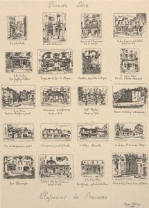 Eerste serie, classificaties van gravures