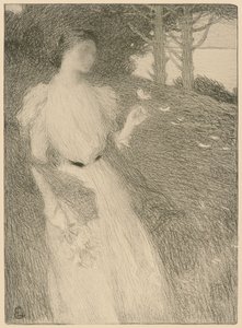 Avond in Oktober, ca. 1898 door Ernest Laurent