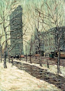 Het Flatiron Building, New York, ca. 1903-05