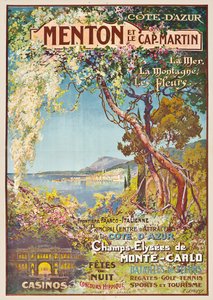 Menton en de Cap-Martin door Ernest Louis Lessieux