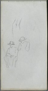 Schetsboek, pagina 32: Studie van Figuren