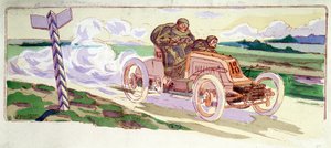 Parijs Berlijn race door Ernest Montaut
