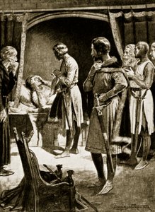 De dood van Hendrik II, 1189, illustratie uit 