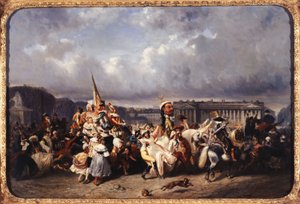 Carnaval place de la Concorde, huidige 8e arrondissement door Ernest Seigneurgens