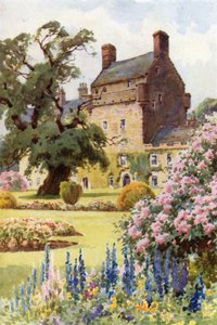 Bemersyde House (kleur litho)