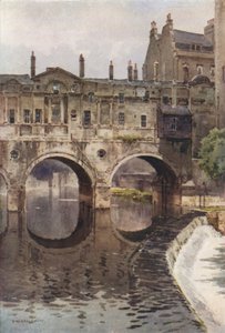 Pulteney Brug, Bath (kleur litho)