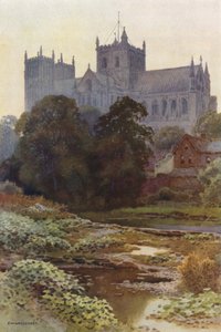 Ripon Minster vanaf de Rivier door Ernest William Haslehust