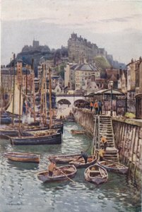 De Vissershaven, Folkestone door Ernest William Haslehust