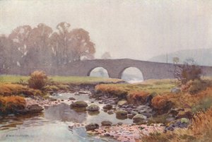 Twee Bruggen (kleur litho)