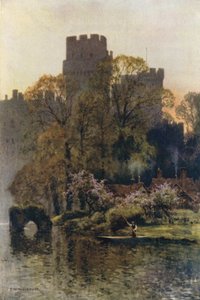 Warwick Castle vanaf de Rivier